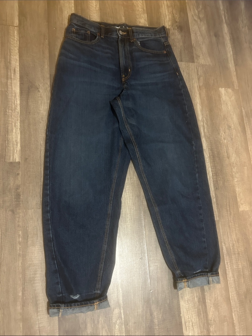 Old Navy Women’s Jeans Highest Rise Balloon 100% Cotton Size 10 Tall
